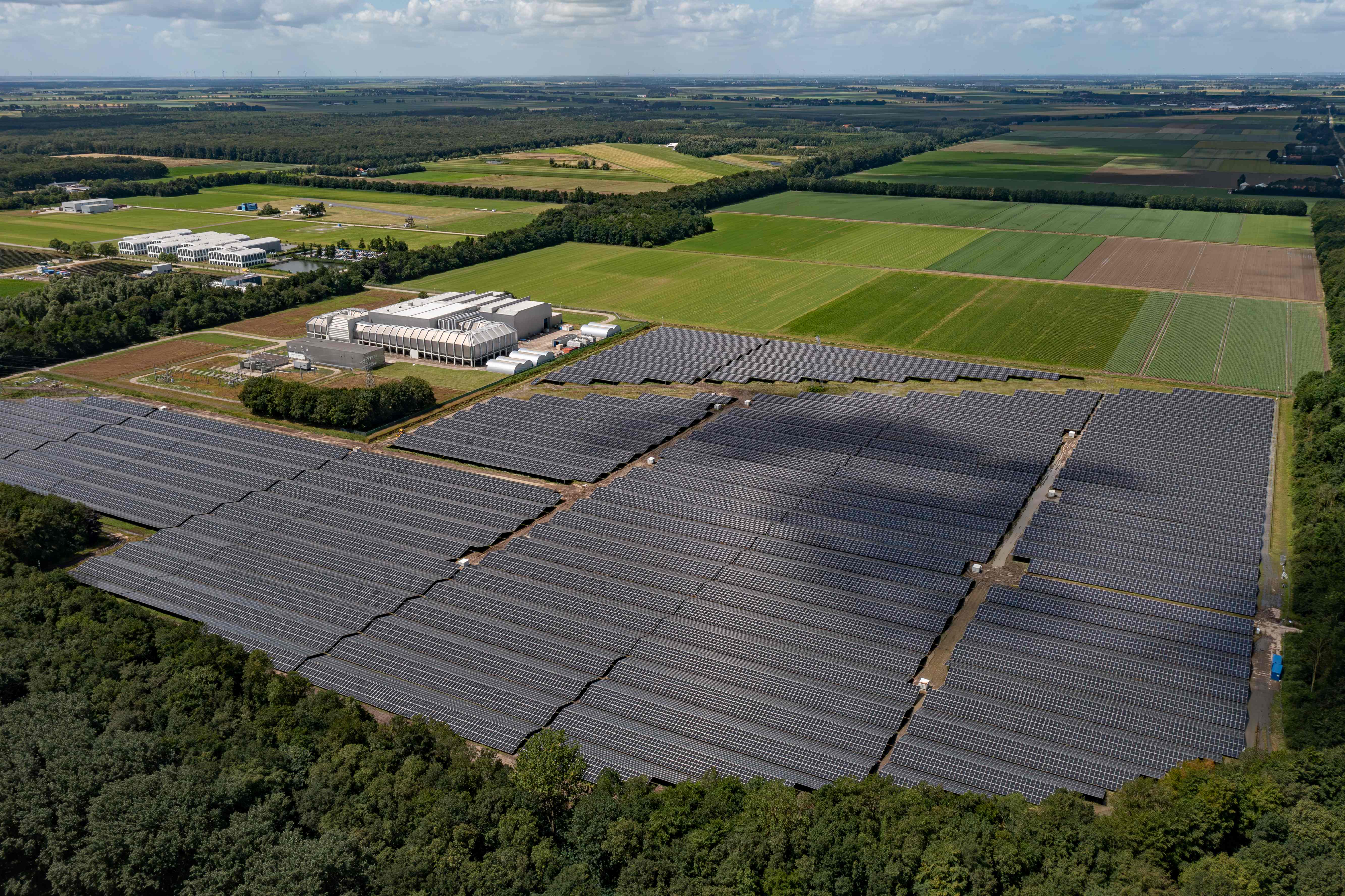 zonnepark Sunspace - luchtfoto veld A