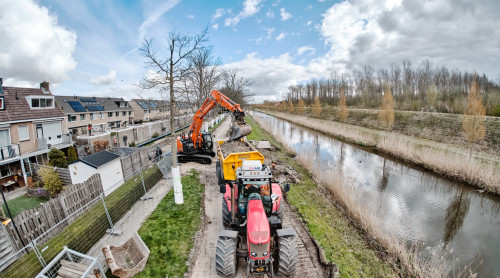 aanleg warmtenet in woonwijk