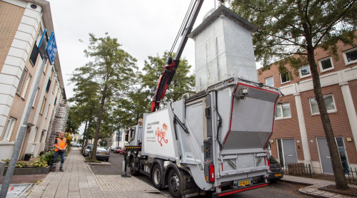 leging ondergrondse container