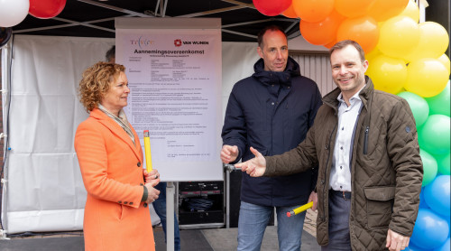 Op de foto: Tinka van Rood, Martin de Jong en Jurgen Everaars
