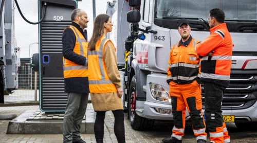 Elektrisch laadplein HVC Dordrecht
