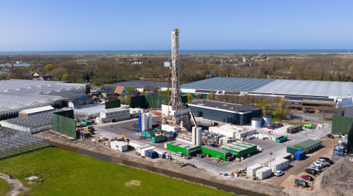 Drone foto locatie aardwarmte Polanen