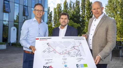 Ondertekening samenwerking warmtenet Monster