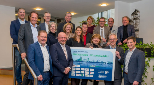 Ondertekenaars Versnellingsprogramma Drechtsteden 100% Aardgasvrij