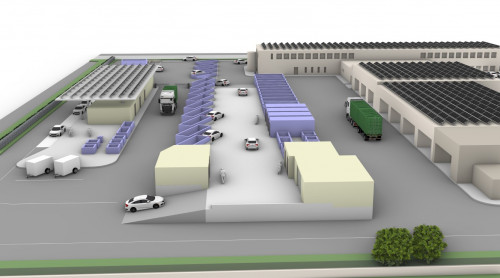 Impressie nieuw afvalbrengstation Zaandam