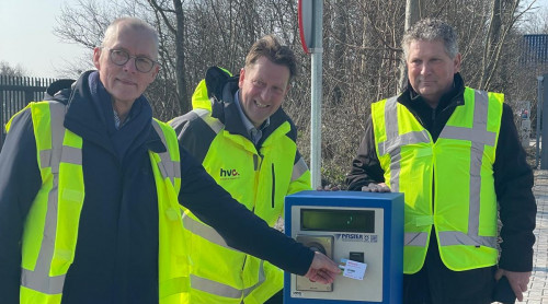 Wethouder Kieft, Gertjan de Waard en Lars Wever