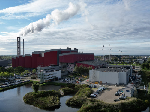 Luchtfoto afvalenergiecentrale Alkmaar