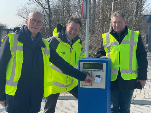 Wethouder Kieft, Gertjan de Waard en Lars Wever