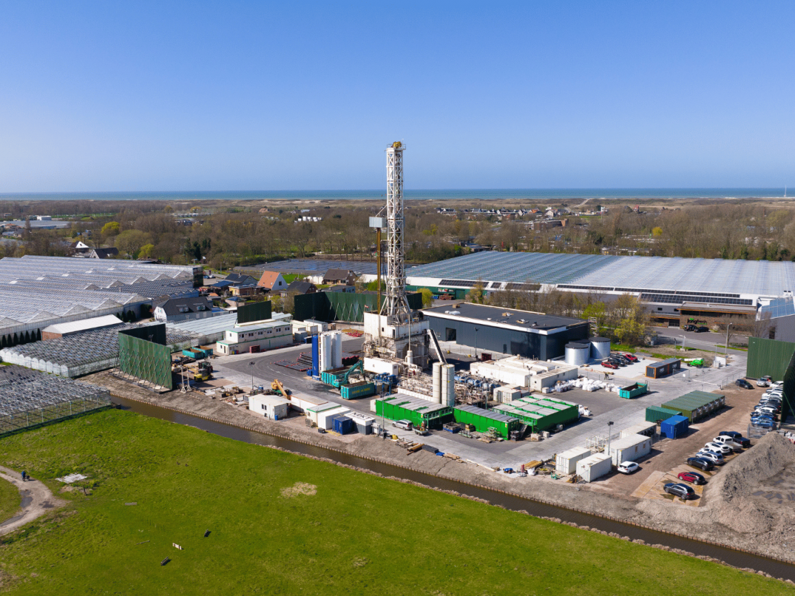 Drone foto locatie aardwarmte Polanen
